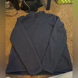 Lucky Brand Navy Blue Button-Up Shirt